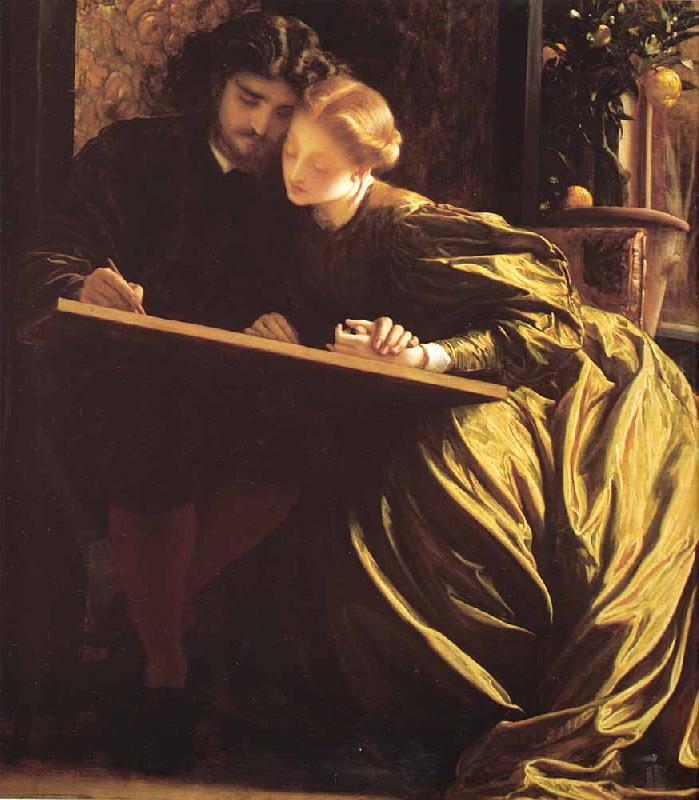 Lord Frederic Leighton The Painters Honeymoon china oil painting image